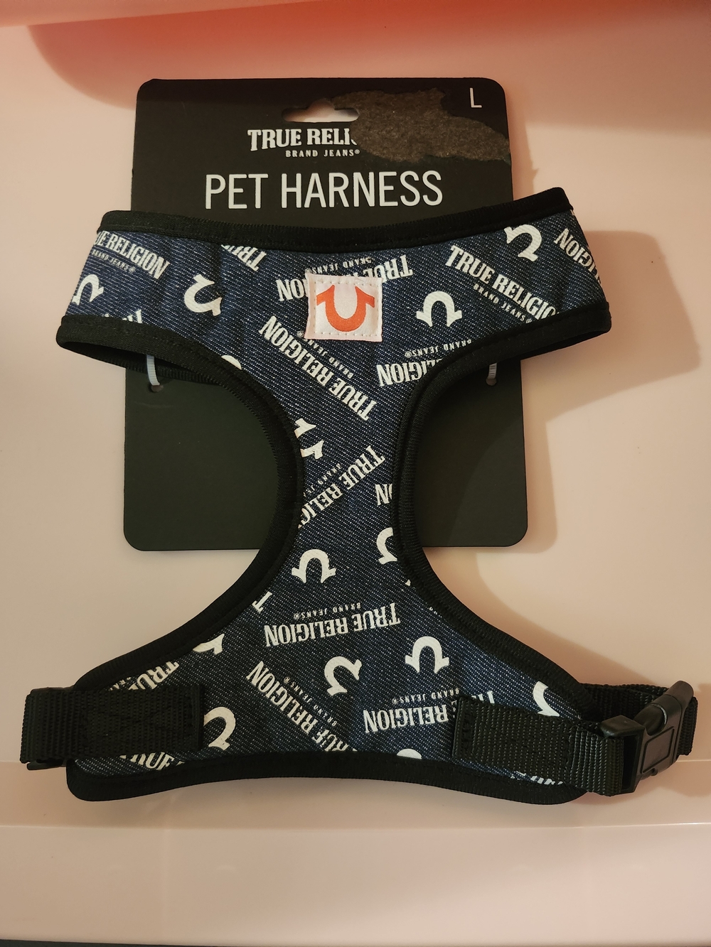 True Religion Blue Logo Pet Harness